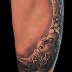 Tattoos - Black and grey Half Moon - 110008